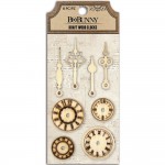 Laser Cut Wood Embellishments - Kraft - Clocks